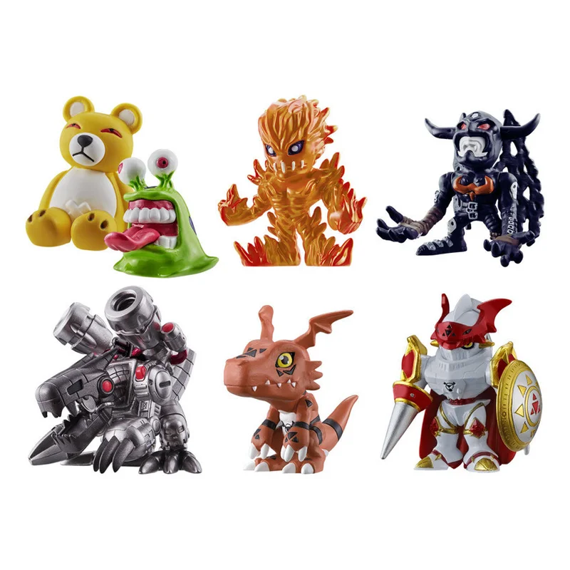 

Оригинальная фигурка Bandai Digimon Adventure, набор из 6 моделей, Аниме фигурки, коллекционные экшн-игрушки, подарки, 71071