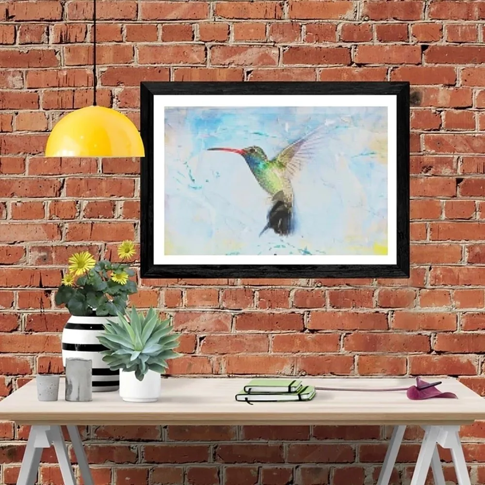 

Sweet hummingbird 5D DIY Diamond Painting Landscape Cross Diamond Embroidery Painting Full Round Diamond Mosaic Home Decor Gift