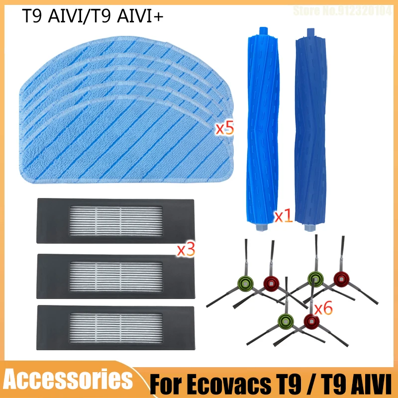 

Запчасти Для Ecovacs T9 MAX T9 AIVI T9 AIVI + T9 Power Mop Rag Hepa Filter