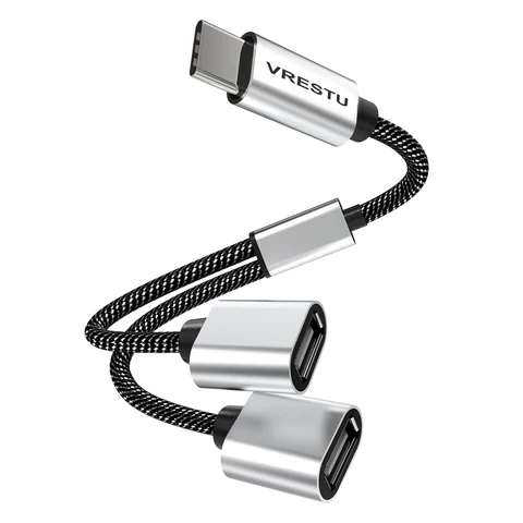 USB-хаб Vrestu Type-C 2 порта