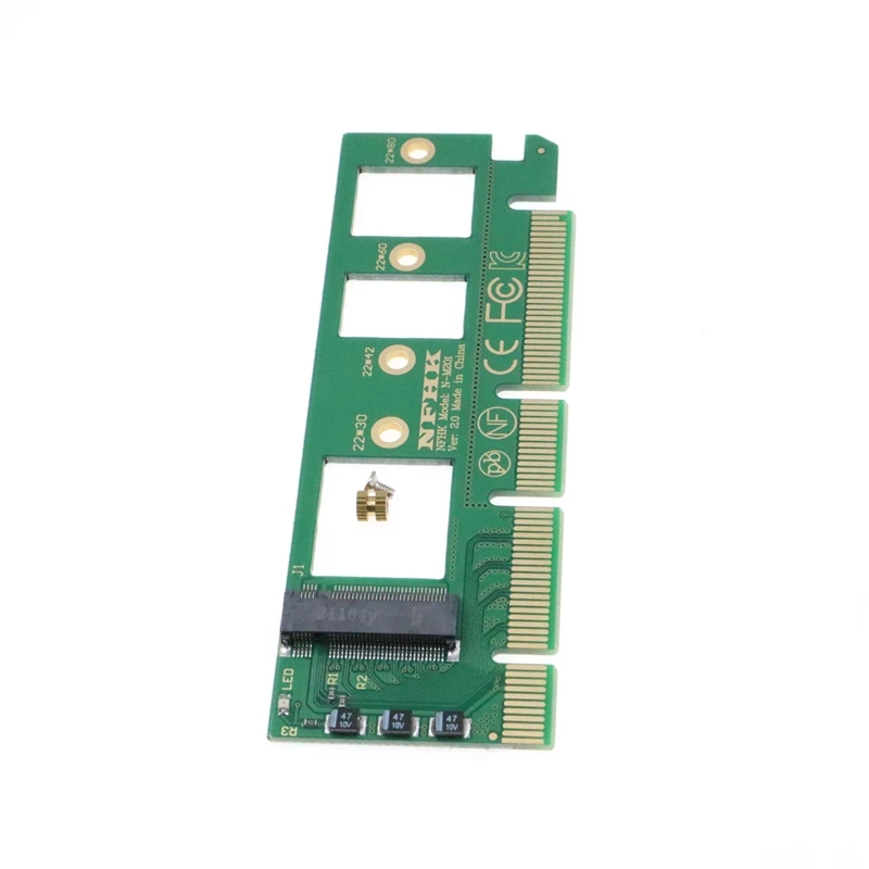 Для NGFF M key M.2 для NVME AHCI SSD-PCI-E PCI Express 3.0 16x x4 Адаптер Riser Card Конвертер для XP941 SM951 PM951 A110 SSD (art.: 3920cf5fa31ba) - 3920cf5fa31ba