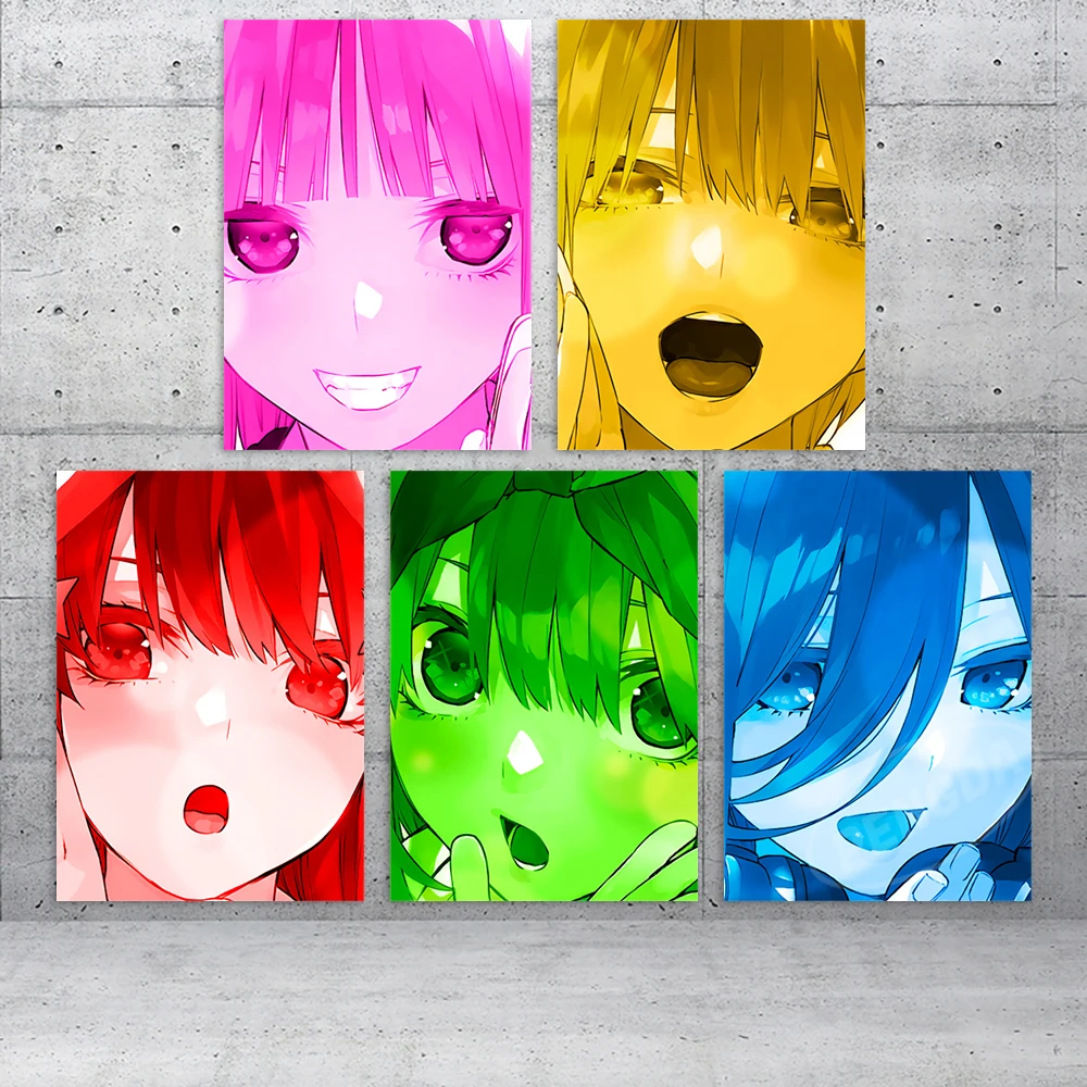 

Hd Prints Picture The Quintessential Quintuplets Wall Artwork Anime Modular Painting Nakano Nino Poster Canvas Home Decoration