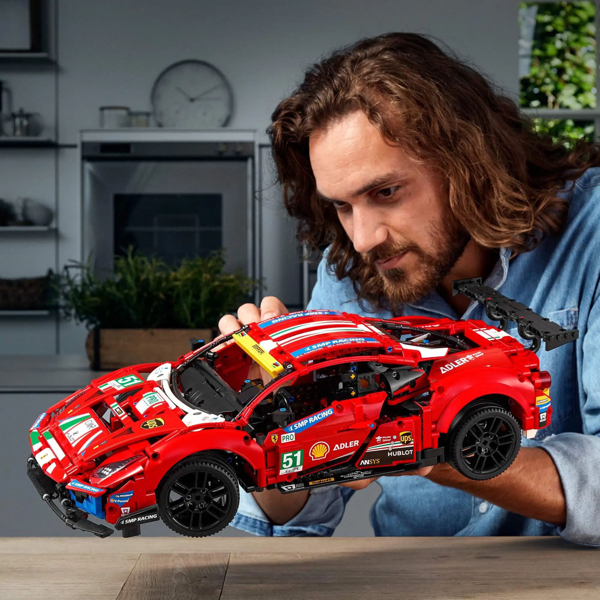 Конструктор LEGO &amp Technic Ferrari 488 GTE AF Racing #51 42125 г. сделайте верную версию известного