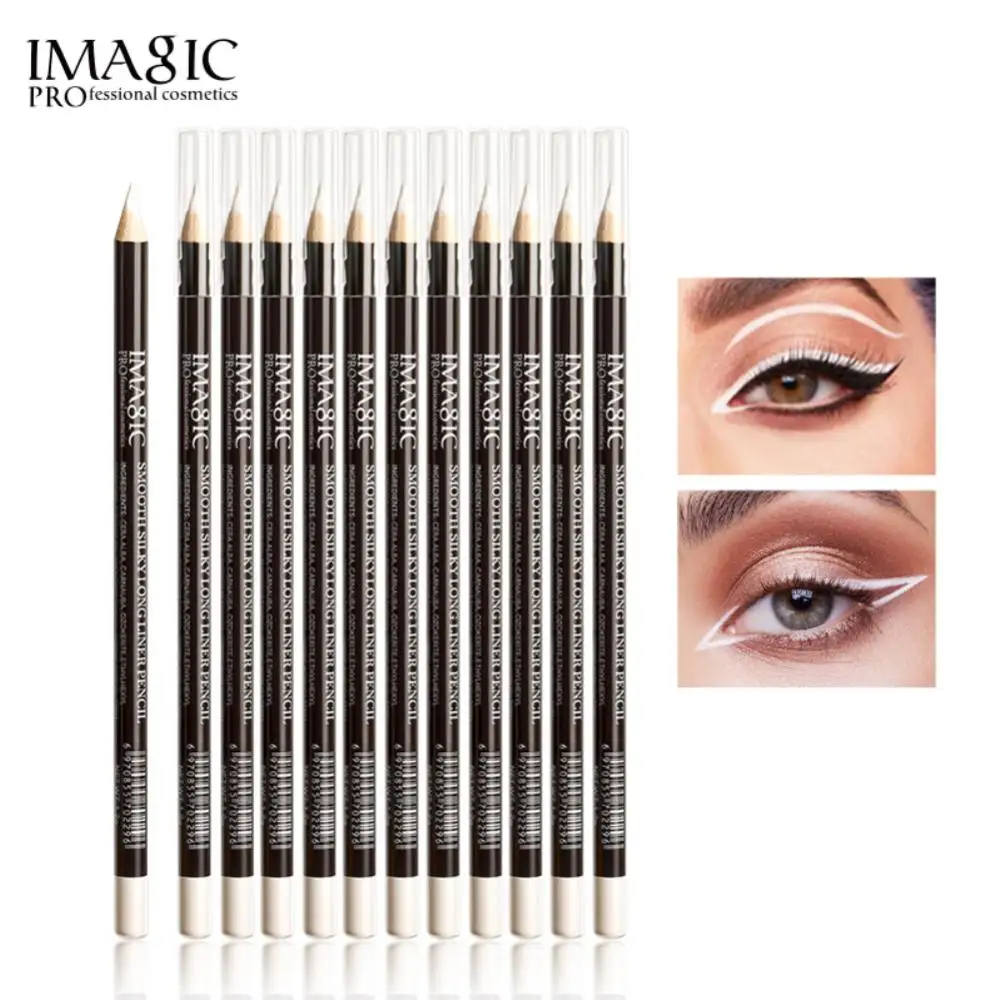 

1pc White Line Eyeliner Pencil Sharpener Makeup Waterproof Sweat-proof Lying Silkworm Pen Not Easy To Smudge Eyeliner Косметика