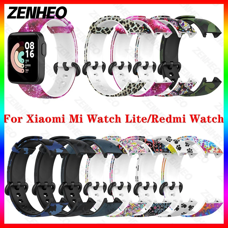 

Floral Camouflage Printing Watch Strap suitable For Xiaomi Mi Watch Lite Silicone Watchband For Redmi Watch