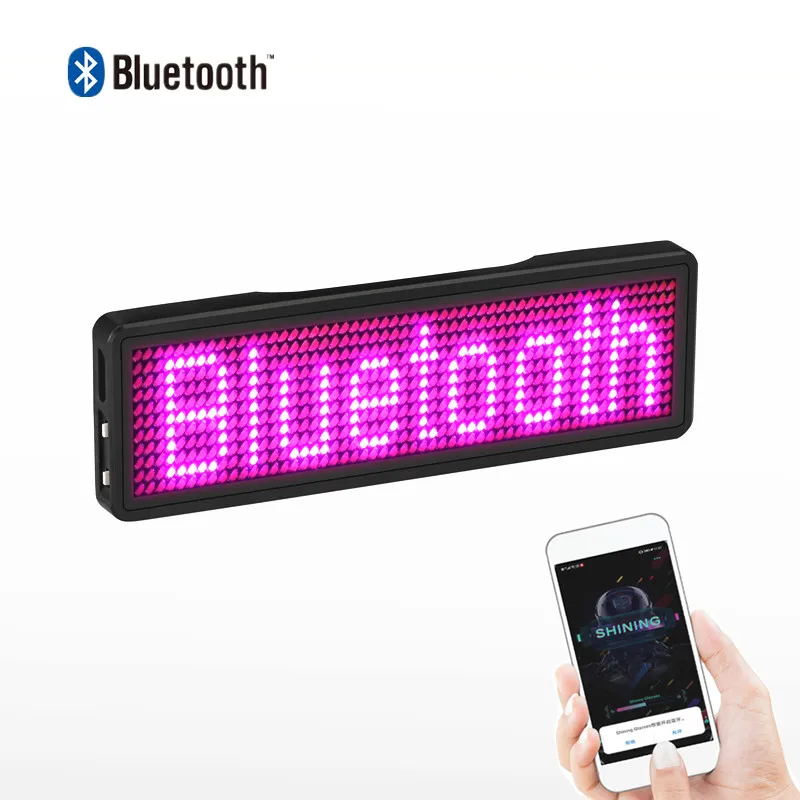 11*55 пикселей Bluetooth программируемый бейдж со светодиодной - Цена: 516,23 руб.