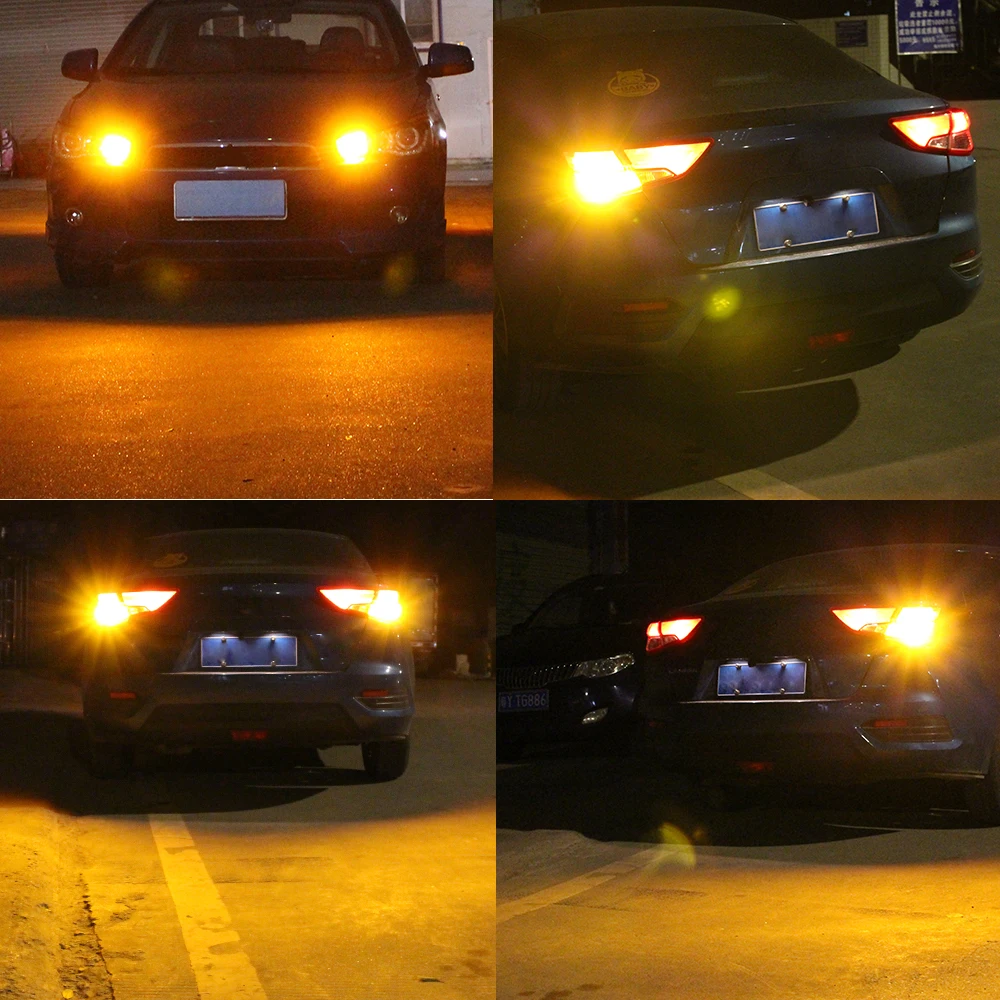 2pcs LED Turn Signal Light Blub Lamp PY21W 7507 BAU15S Canbus No Error For Volvo C30 C70 S40 S60 S80 V40 V50 2003-2012 V70 XC70 images - 6