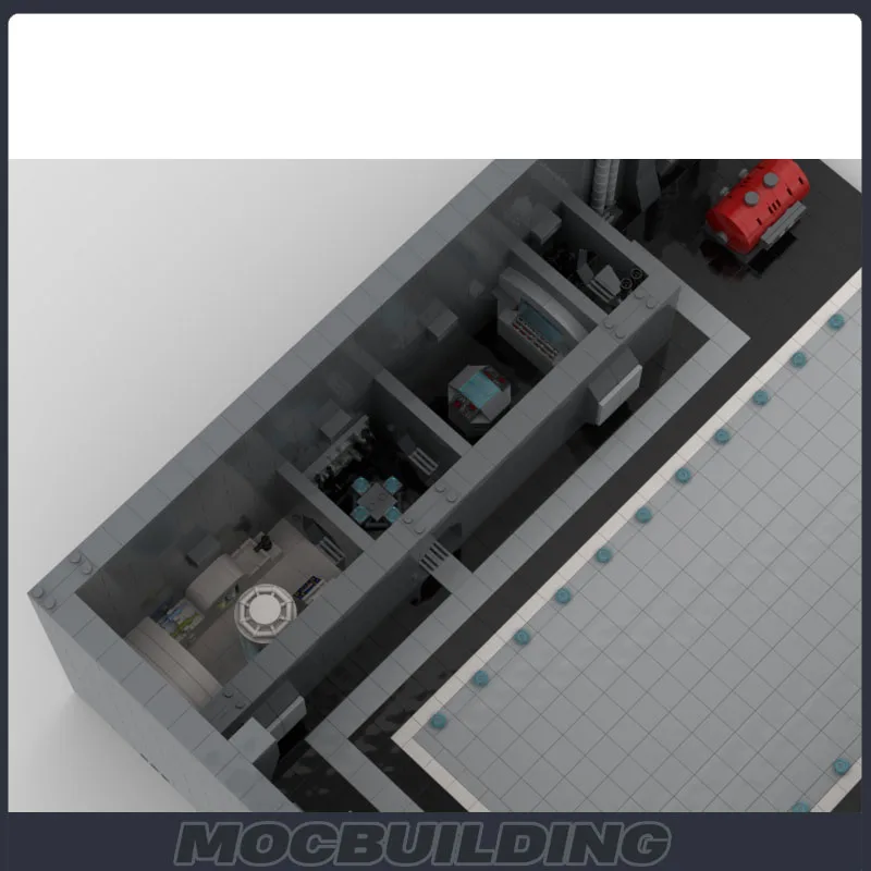 UCS MOC космический фильм секретная база строительные блоки военная защита подвал