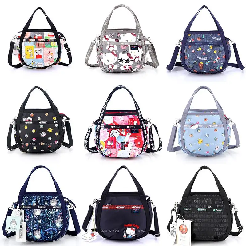 

Kawaii Cartoon Lesportsac Totoro Women's Cloth Bag Anime Printing Shoulder Tote Bag Messenger Bag Hand-Held Small Cloth Bag 8056