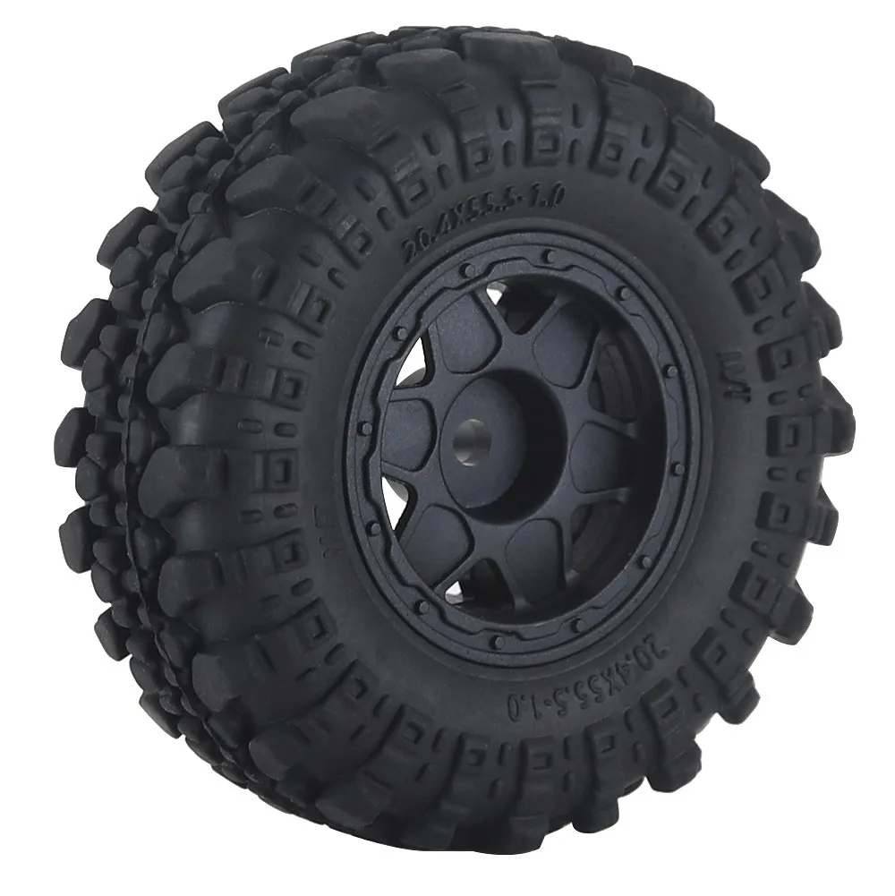 Для 1/24 осевых Scx24 Fmx24 1/18 Trax/as Trx4m шины 4 шт. 1 0 &quotнабор колесных шин пластиковые