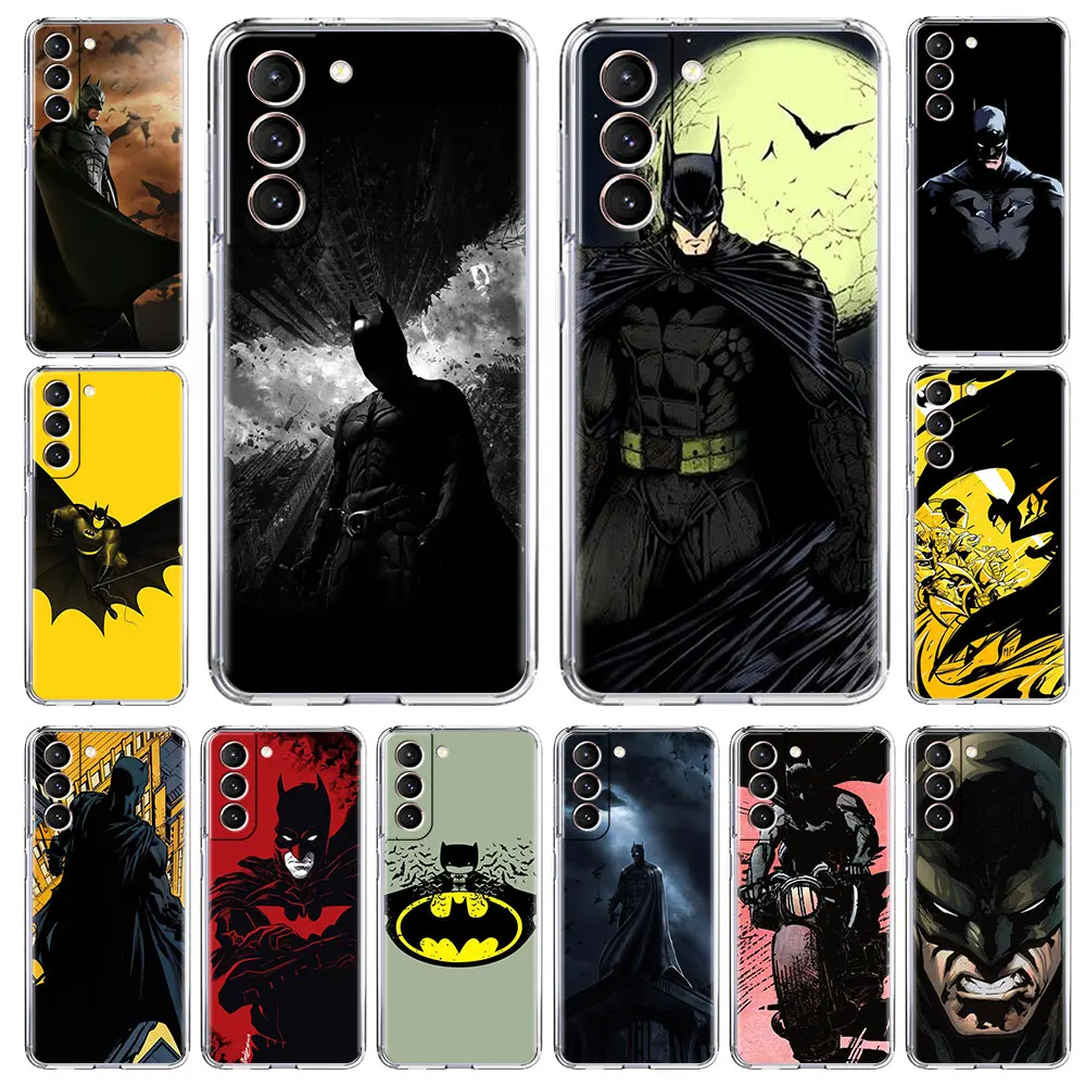 

Clear Case For Samsung Galaxy S22 S20 FE S21 5G S10 S9 Plus Note 10 20 Lite Transparent Soft Phone Cover Batman