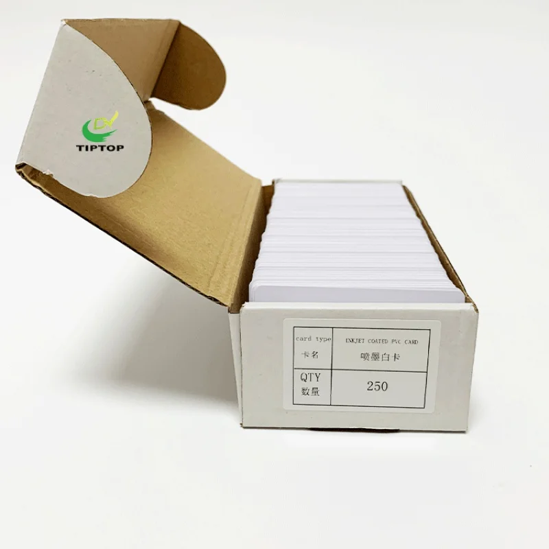 

Визитная карточка Tiptop с рельефным номером, верхнее покрытие для высококачественной визитной карточки из ПВХ