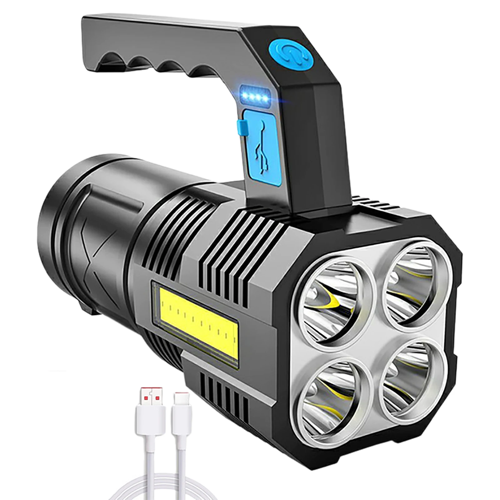 

Перезаряжаемый USB-фонарик, перезаряжаемый фонасветильник, светодиодный Рабочий фонарь, светодиодный аварийный фонарь, уличный водонепрони...