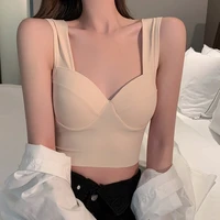 summer ice silk sports bra women non steel ring beauty back underwears bralette solid fixed cup integrated fitness lingeria