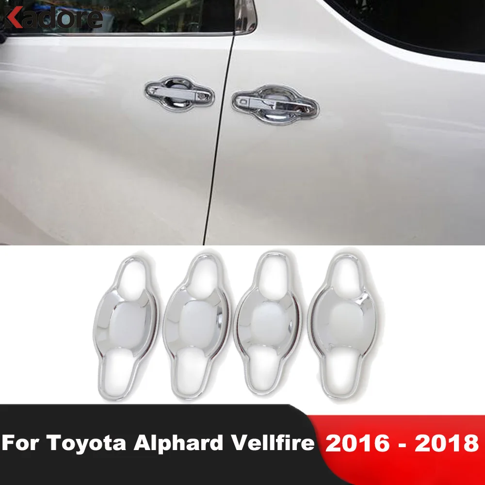 

Для Toyota Alphard Vellfire 2016 2017 2018 хромированная боковая дверная ручка крышка чаши отделка декоративное формование автомобильные внешние аксессуары