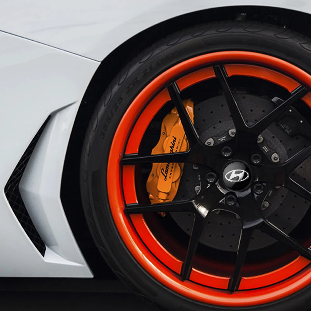 4PCS 56/60MM Car Wheel Center Cap Hub Covers Badge Hubcap Stickers For Hyundai I10 I20 I30 I40 IX20 IX35 Tucson Auto Accessories