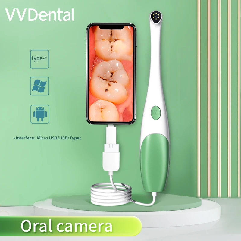 

VV Dental Three-in-one USB Oral Dental Endoscope 6 LED lights Intraoral Camera 1080 HD Video Inspection Endoscope For Android