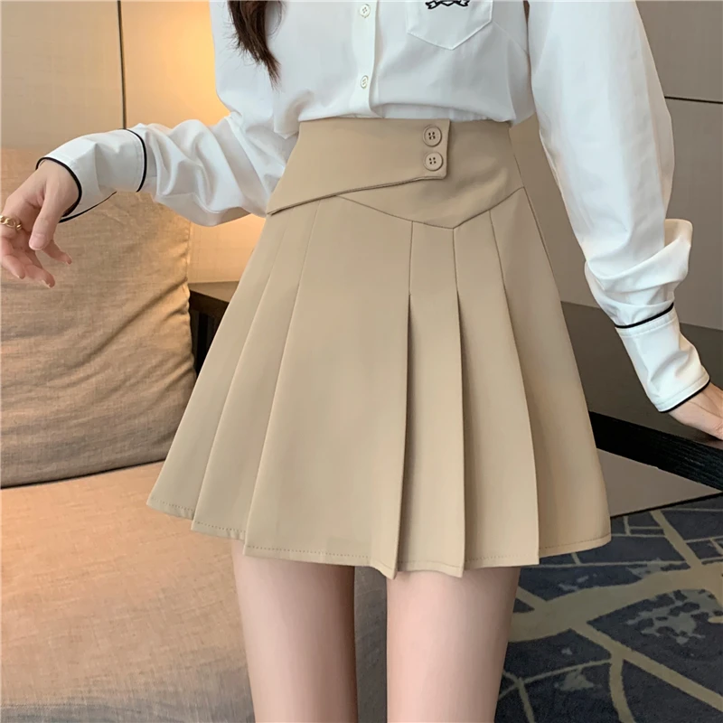 

COIGARSAM Women Short Skirt Summer 2022 New High Waist Color Card White Black Skirts Dropshipping