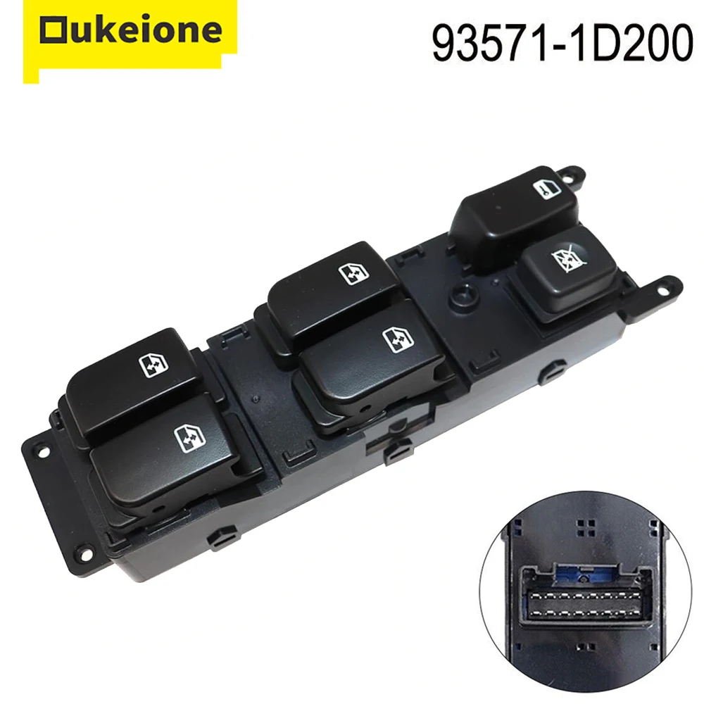 Переключатель главного питания окон для Kia Rondo Carens кнопка управления водителем