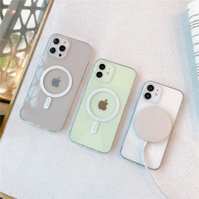 Чехол Macsafe для iPhone 12 11 Pro Max 13Mini XS XR X Macsafing Mac безопасные Чехлы противоударный