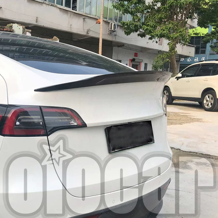 Высококачественное сухое углеродное заднее крыло спойлера oiomotors для модели Tesla Y