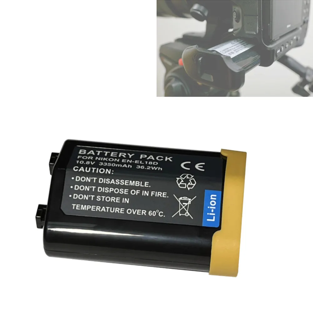 

3350mAh EL18D Rechargeable Camera Battery replace EN-EL18D for Nikon Z9 D6 D5 D4S D4 D850 Camera & BL-7 BL6 BL-5 Chamber Cover