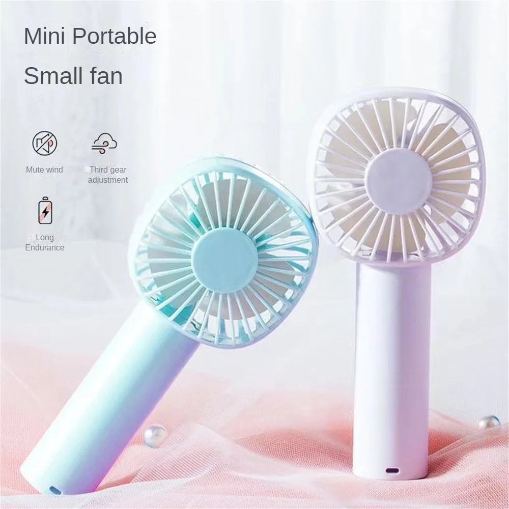 

Hand-held Fans For Home Electric Fan 3 Gears Portable Usb Rechargeable Pocket Small Fan Mute Large Wind