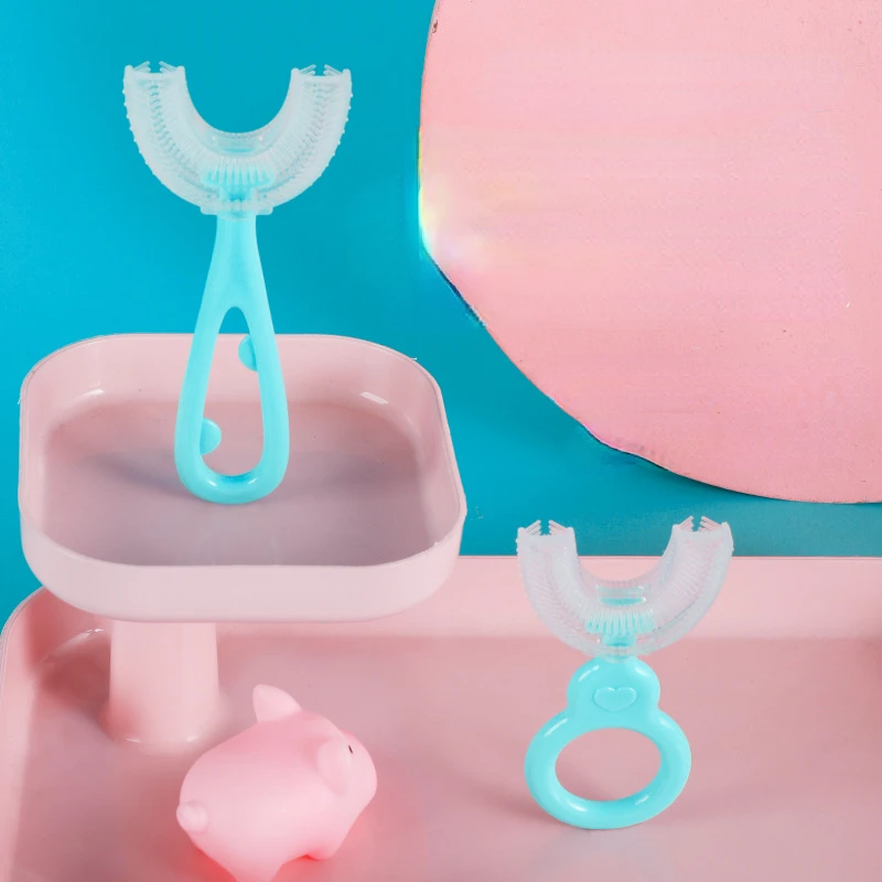 

Детская зубная щетка U-образной формы, 360 градусов