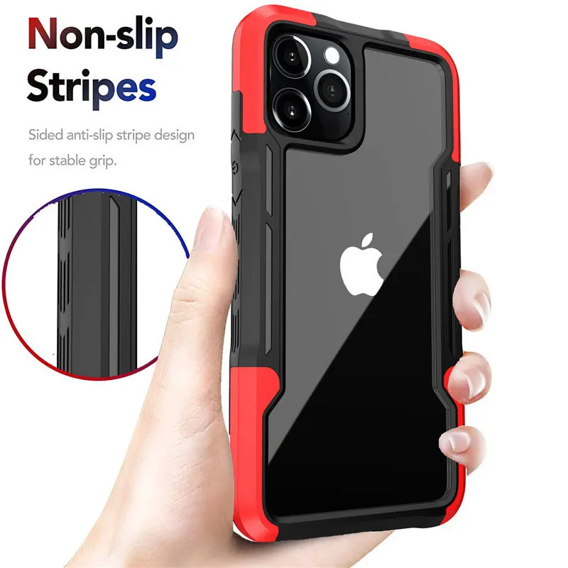 

Жесткий мягкий ударопрочный чехол из поликарбоната и ТПУ для iPhone 13 Pro Max 12 11 X XR 7 8 Plus