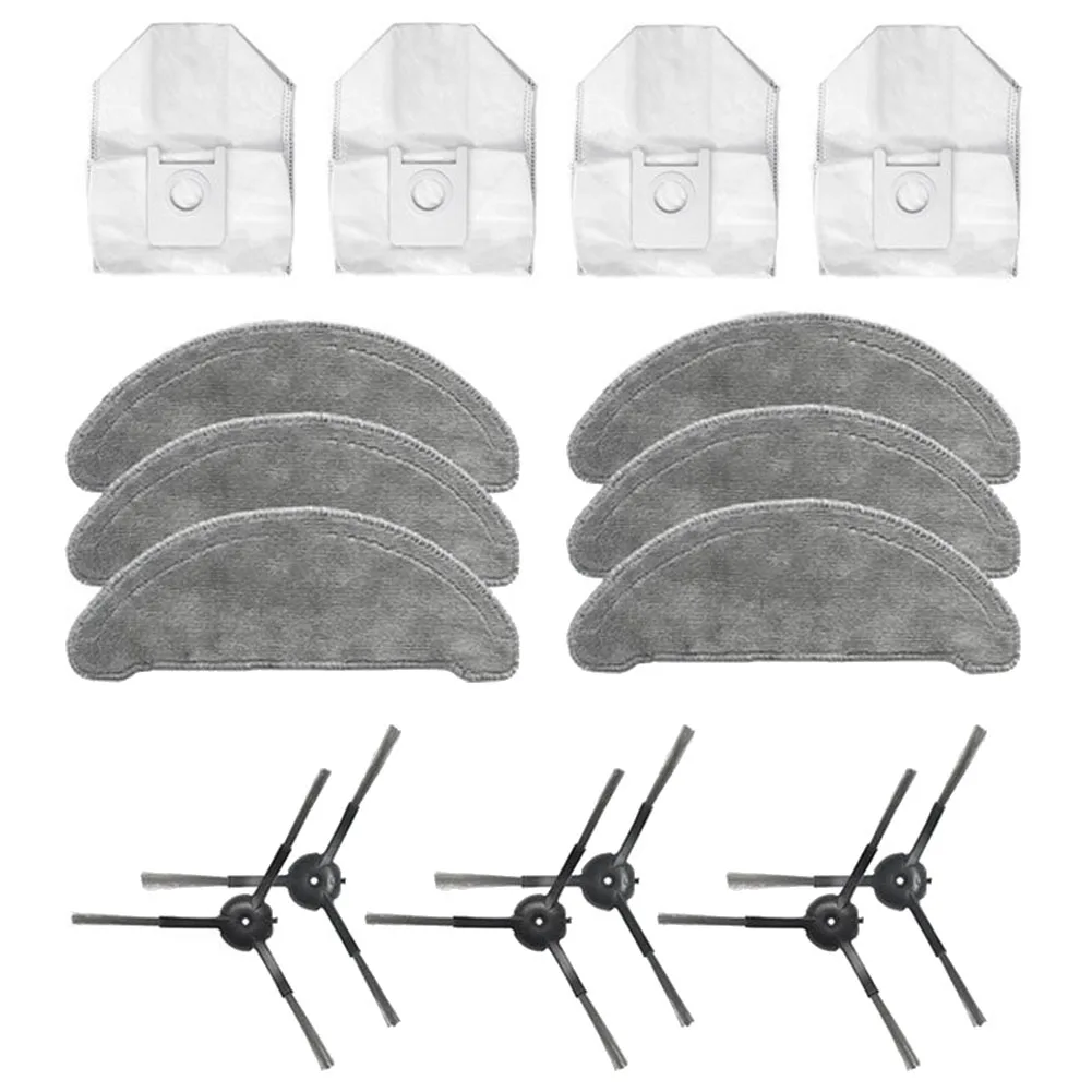 

Mop Cloths Dust Bags Side Brush Replacement Accessories for ROIDMI EVE Plus Vacuum Cleaner Spare Parts Kits