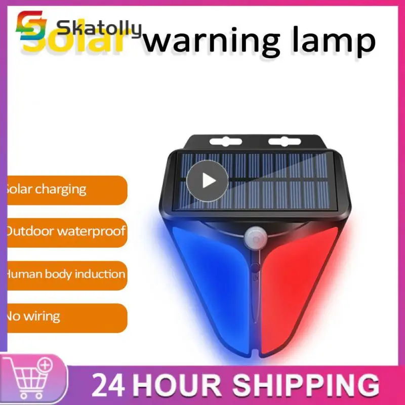 

Solar Alarm Light Home Yard Outdoor Strobe Light Siren Wireless Solar Powered Alarm Siren Motion Sensor Solar Lighting
