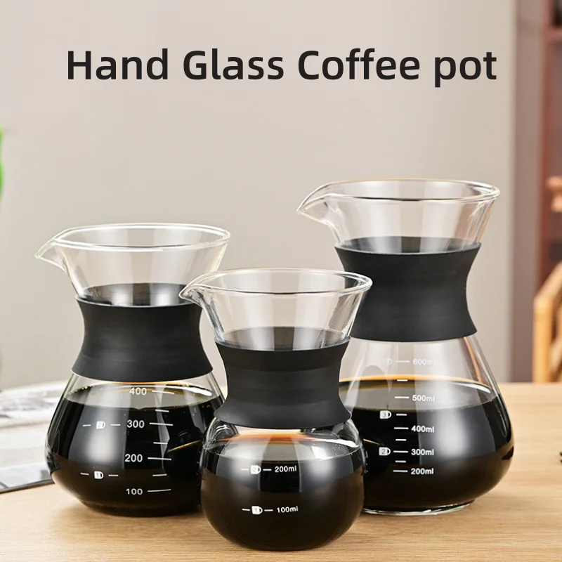 Чайник стеклянный ручной для кофе 400 мл/600 мл