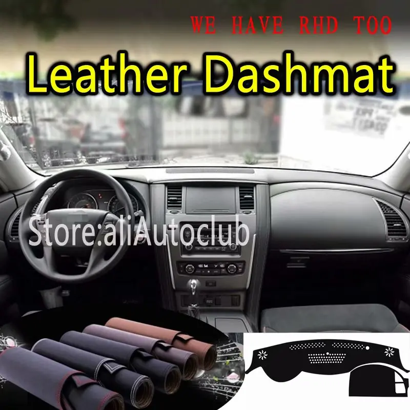 

For Infiniti Qx80 Qx56 2010 2012 2013 2014 2018 Leather Dashmat Dashboard Cover Dash Carpet Custom Car Styling Sunshade Lhd+rhd