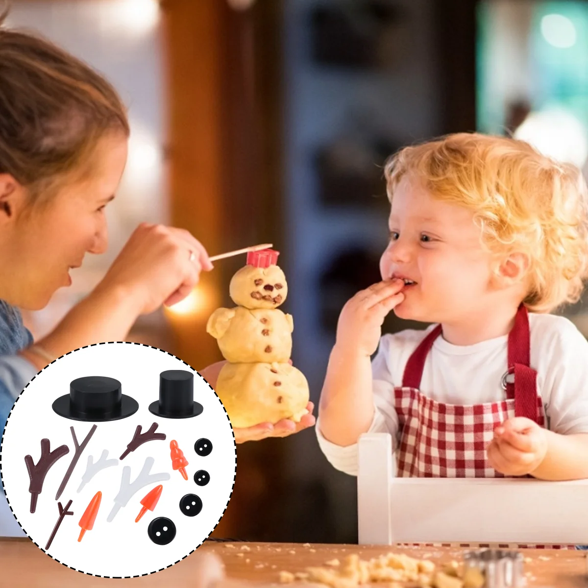 

Snowman Christmas Kit Making Kits Hat Decorating Kidsornamentcrafts Black Buttons Nose Xmas Your Own Build Make Decorations