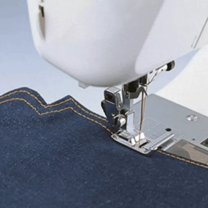 

Household Sewing Machine Presser Foot Tape Measure with a Ruler Stitch Guide Sewing Foot Snap on Metal AA7016-2