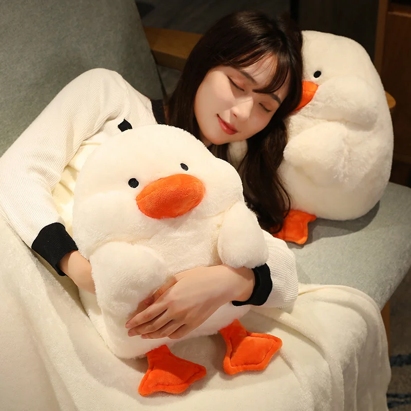 

3 In 1 Pillow Soft Kawaii Stuffed Fat Duck With Blanket Cute Plush Animal Doll Baby Appease Toy for Kids Cartoon Birthday Gift