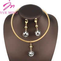 dubai gold plated earrings necklace jewelry sets for women europe african jewelry set daily wear party holiday wedding jewelry