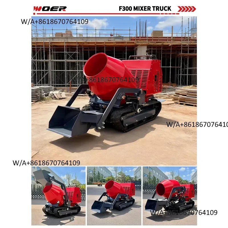 Фото Хит продаж: мини-самосвал-миксер Voer F300 объемом 300 л с самозагрузкой, компактный самосвал с двигателем для №5