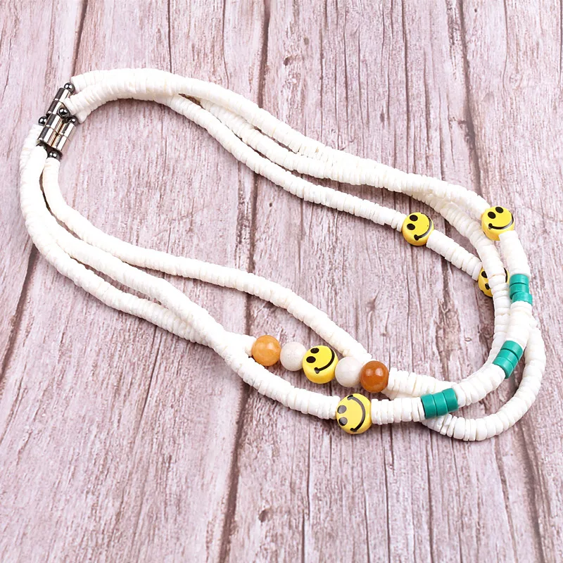 

Ожерелье из ракушек настоящие ожерелья из ракушек с круглым чипом ракушек бусины Гавайский Серфер ювелирные изделия ожерелья с счастливым ...