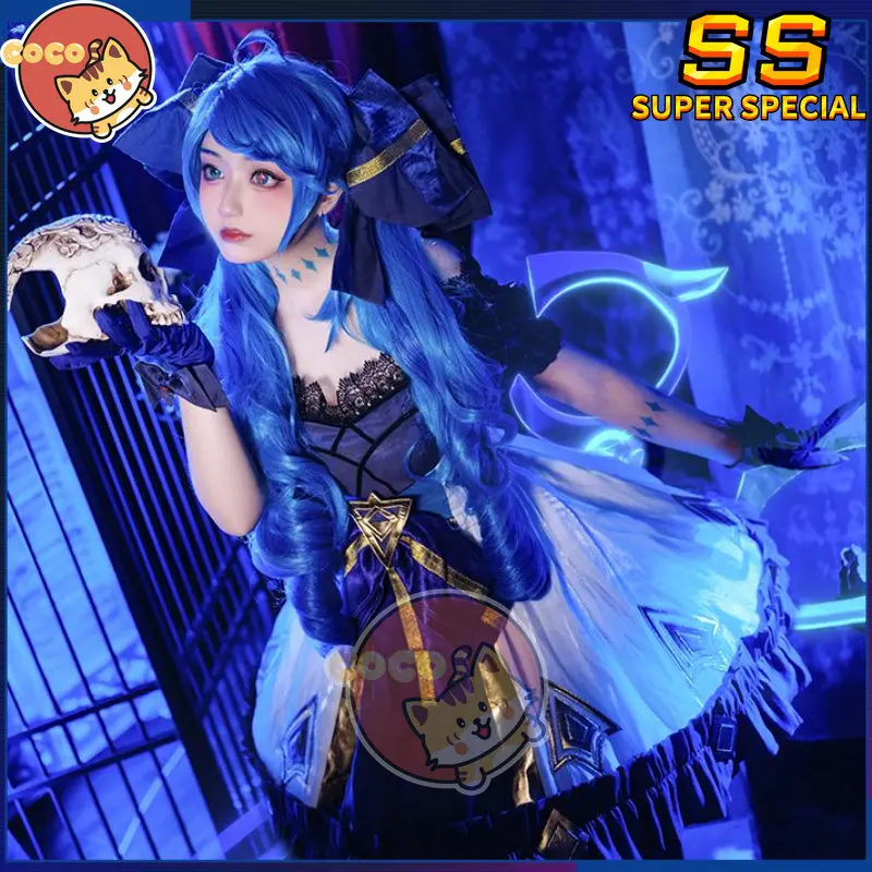 CoCos-SS Game LOL Gwen Cosplay Costume Game Cos LOL Cosplay New Hero Gwen Gothic Dress Lolita Costume and Cosplay Wig