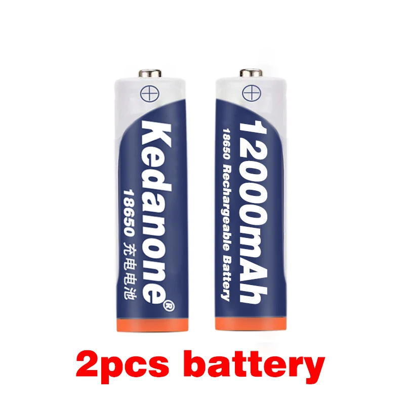 

7.4v 12000mah 18650 Li-ion Rechargeable Battery 3.7V 3.7mAh Charger 18650 Battery For Flashlight