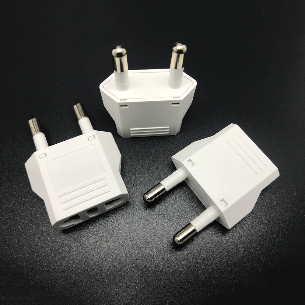 

US (USA) to EU (Europe) Travel Power Plug Adapter for USA converter White Charger Charging Adapter Converter Adaptor
