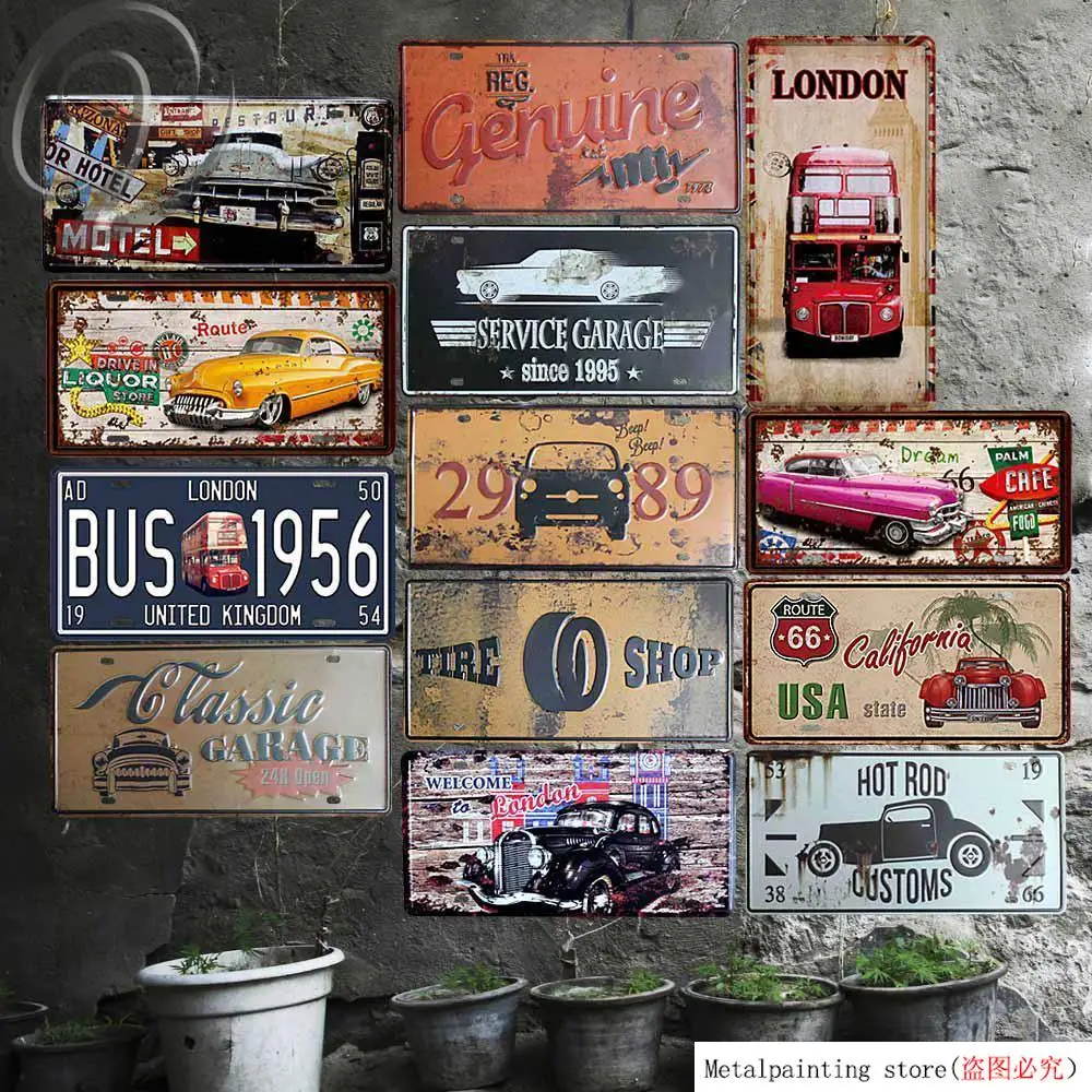 Флаги Калифорнии шоссе 66 США, автомобильная металлическая живопись, номерной знак, металлический жестяной знак, Декор для дома, паба, бара, табличка, металлическая живопись, олово