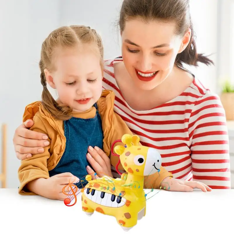 

Детское пианино, музыкальная игрушка в форме оленя, Игрушки для раннего обучения, Детские Музыкальные инструменты для упражнений, игрушки для сенсорных игр