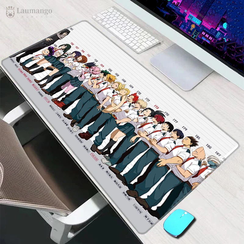 

Mouse Pad Tapis De Souris My Hero Academia Large Anime Gamer PC Laptop Completo Keyboard Desk Mat Gaming Accessories XL Mousepad