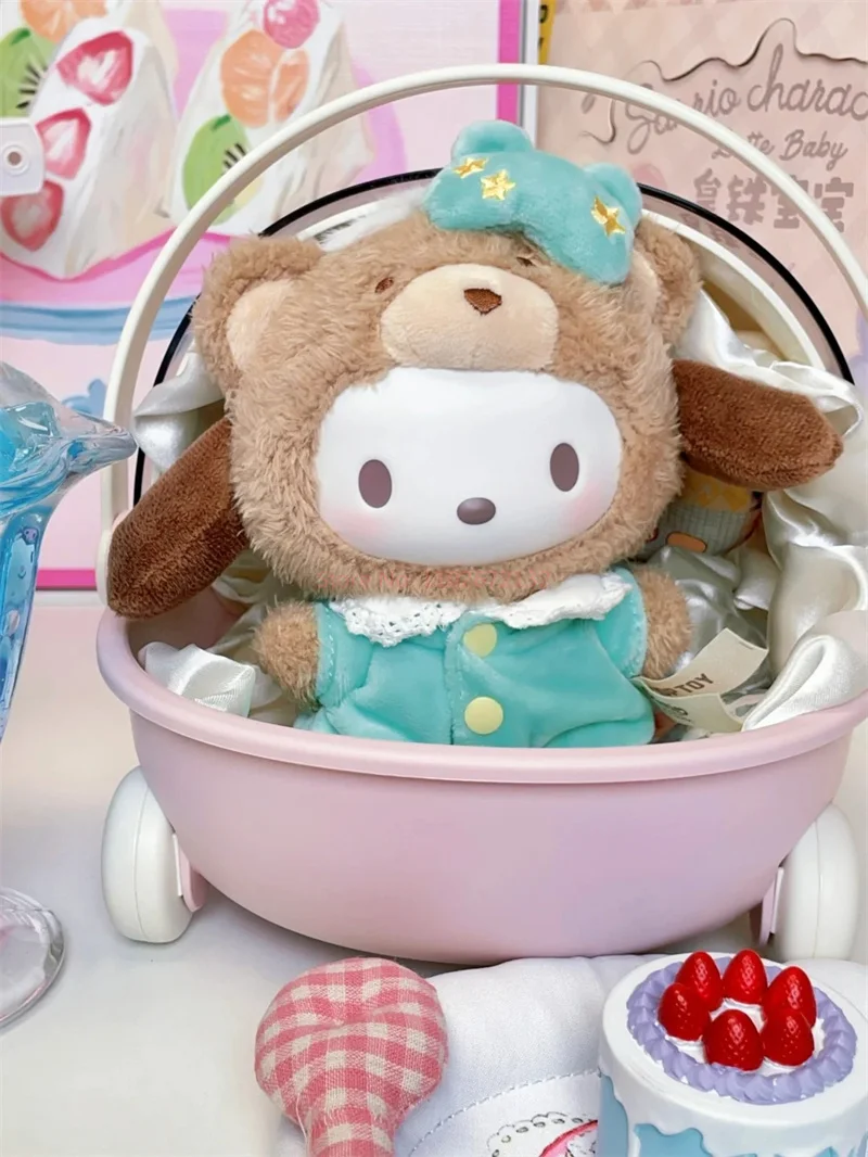 Подлинная виниловая кукла Sanrio Latte Baby Series слепая коробка креативная подвеска