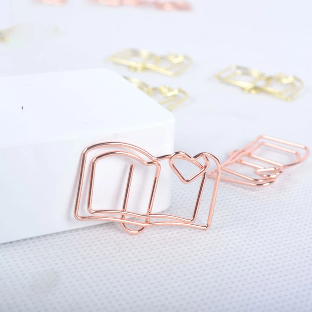 

Открытая книжка, зажим для бумаги, маркировочный зажим для документов, фотографий, металлическая закладка для офиса, школы