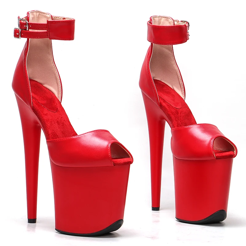 Leecabe 20cm/ 8inches lady fashion  platform high heel   sandals  pole dance shoes