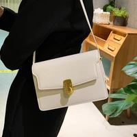 trendy white shoulder bags for women quality soft leather crossbody bag brand designer messenger bag ladies small flap handbags