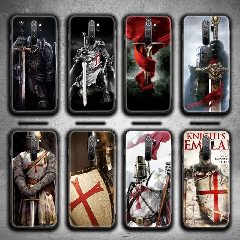 

Templar Knight Phone Case for Redmi 9A 9 8A Note 11 10 9 8 8T Pro Max K20 K30 K40 Pro